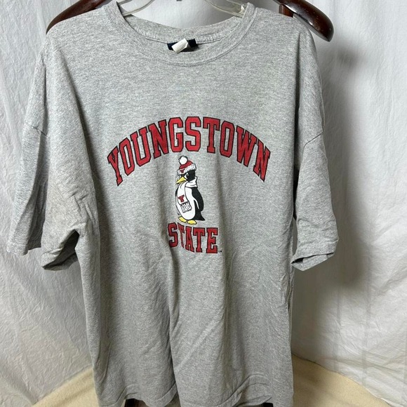 Youngstown State‎ Penguins Shirt Adult XXL Champion Short Sleeve Gray - Picture 1 of 4